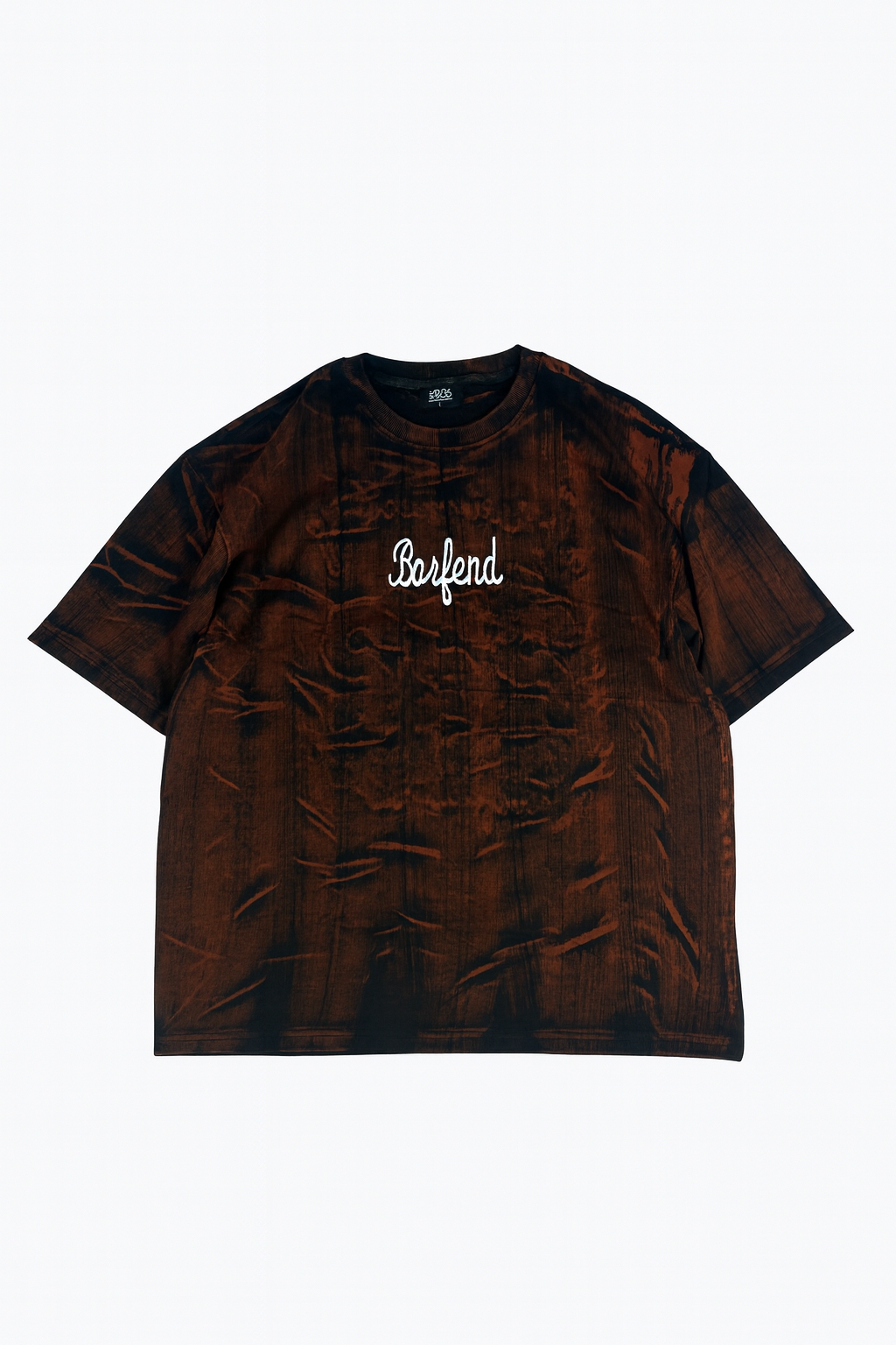 Barfend Black & Brown Textured Oversized T-Shirt – Streetwear Edition