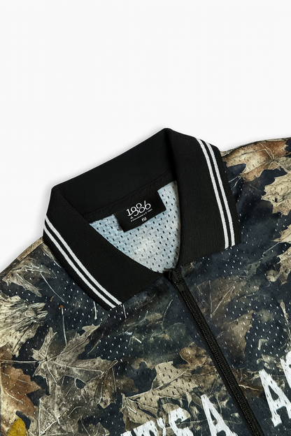 Borfiend “28 All Things Grow” Button-Up zipper Jersey – Black & Beige Edition