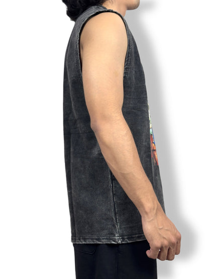 Vintage “Rocks Magazine” Sleeveless T-Shirt – Retro Washed Edition