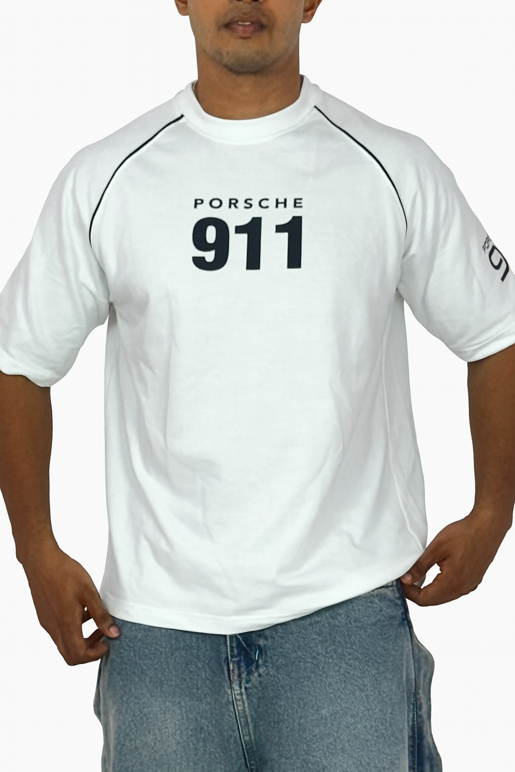 Porsche 911 Graphic White T-Shirt – Casual Streetwear
