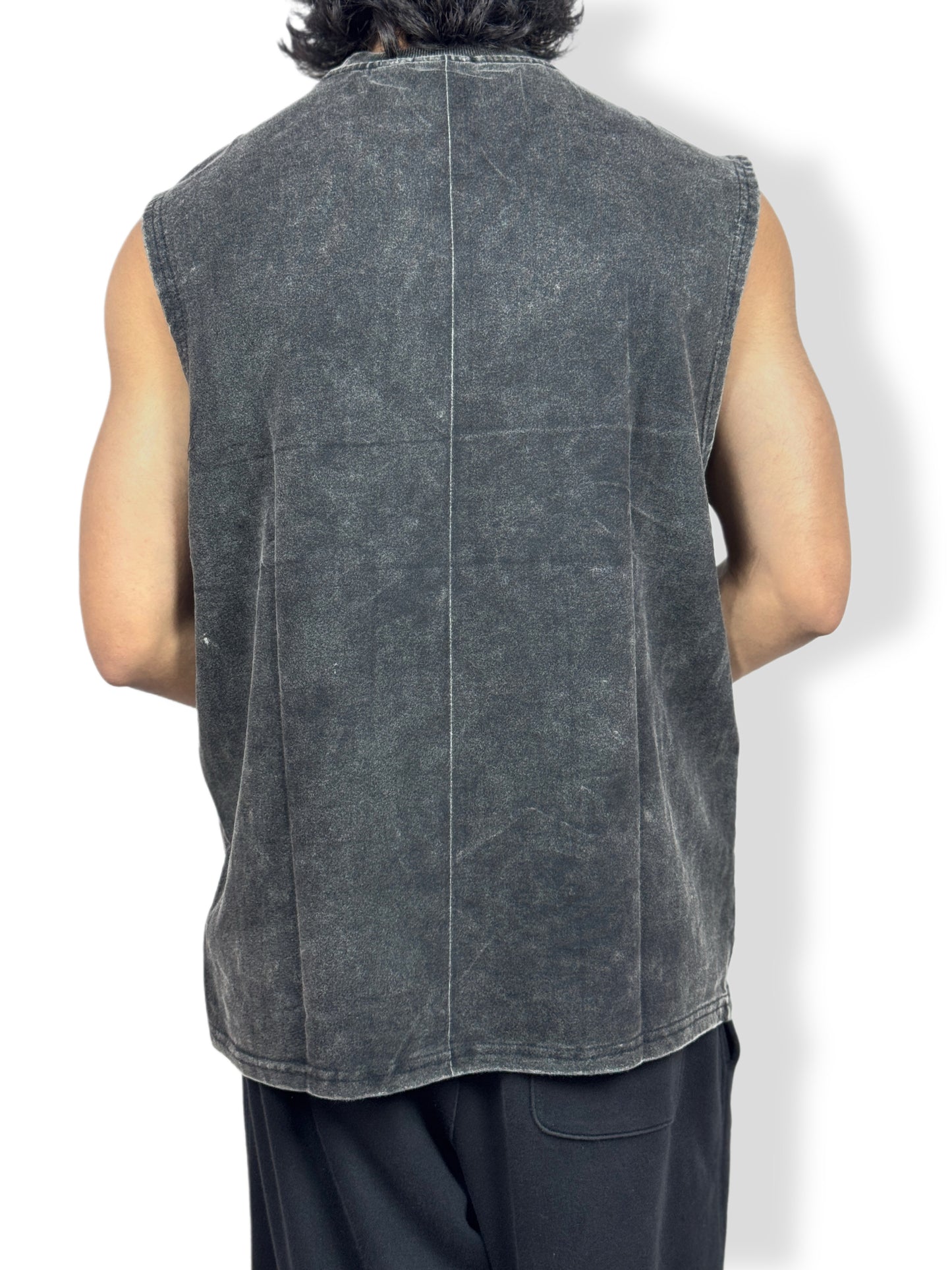 Led Zeppelin Vintage-Washed Sleeveless T-Shirt – 240 GSM Premium Cotton