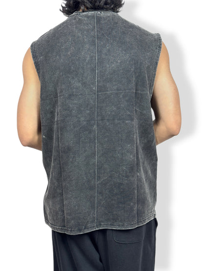 Led Zeppelin Vintage-Washed Sleeveless T-Shirt – 240 GSM Premium Cotton