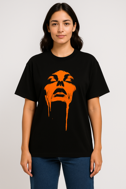 LAB86 Drip Face Oversized T-Shirt (240 GSM | 100% Cotton)