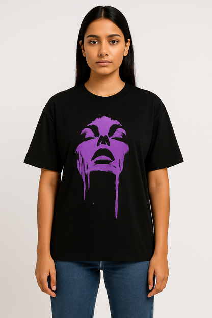 LAB86 Drip Face Oversized T-Shirt (240 GSM | 100% Cotton)