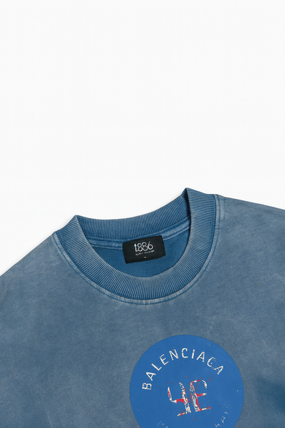 Blue Tie-Dye Full Sleeve unisex Sweatshirt