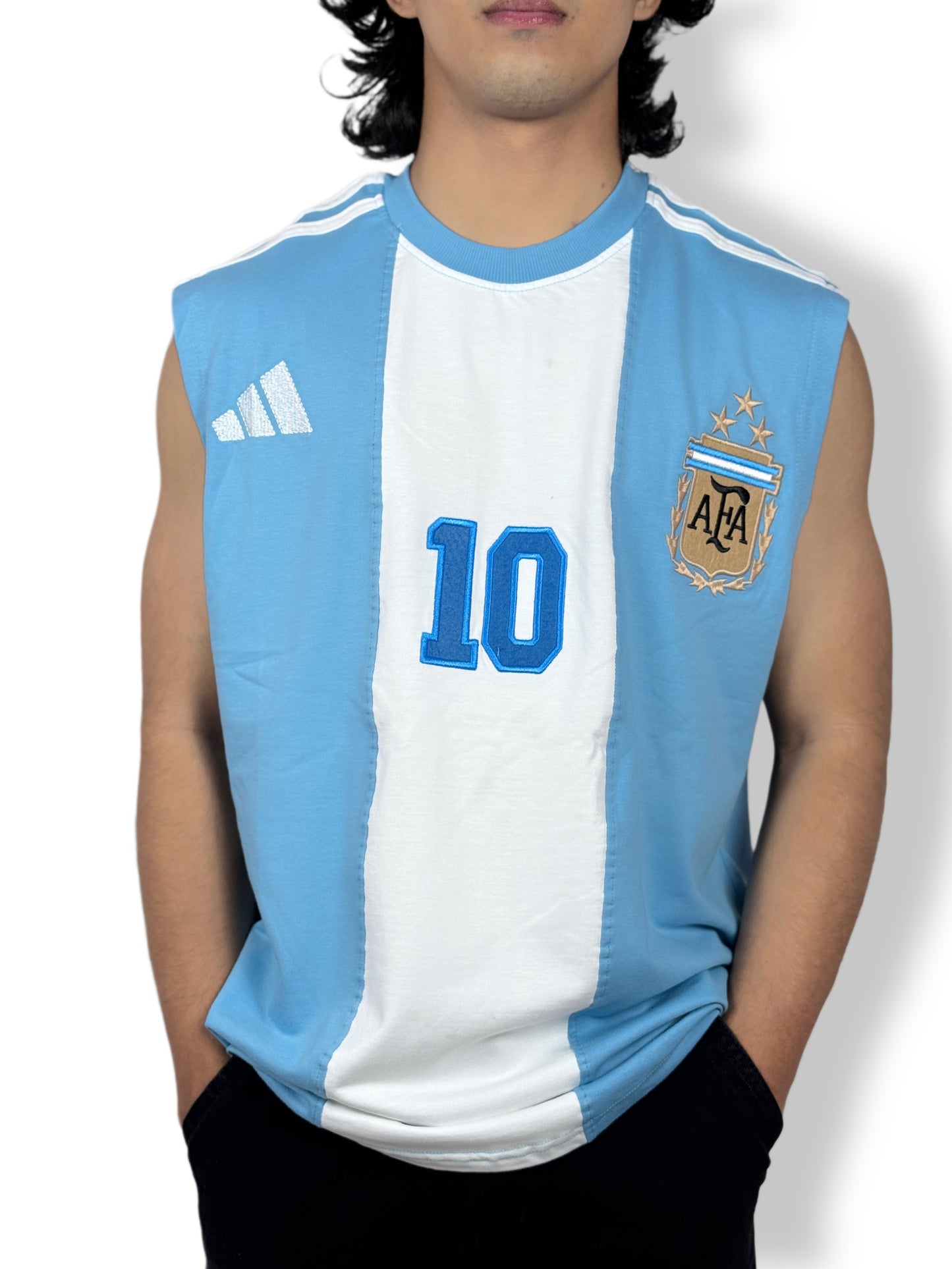 Sleeveless Argentina national football team jersey