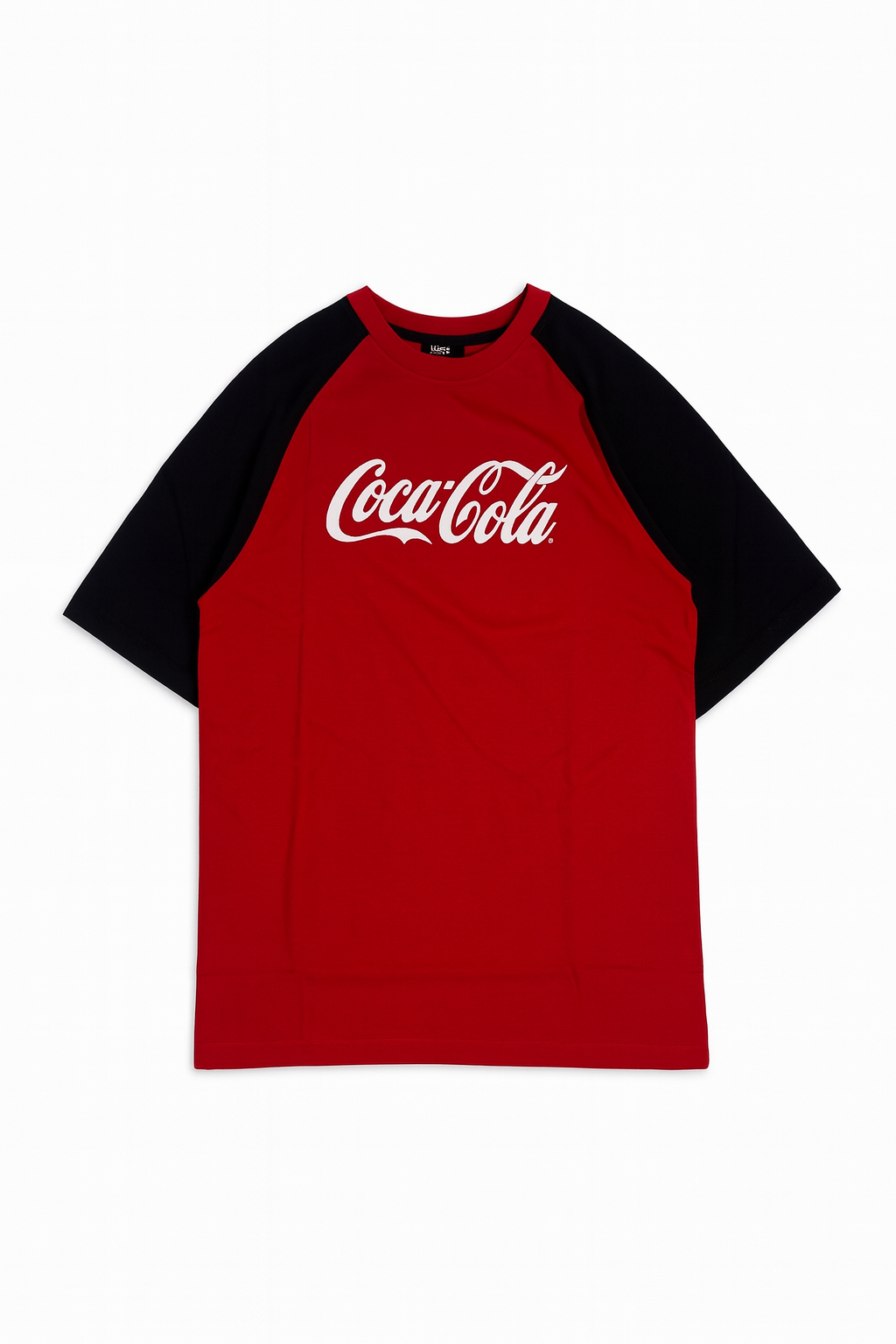 Coca-Cola Red & Black Raglan Sleeve T-Shirt – Classic Logo Edition