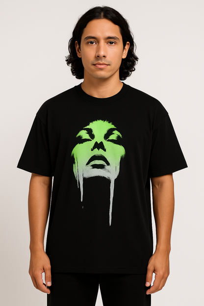 LAB86 Drip Face Oversized T-Shirt (240 GSM | 100% Cotton)