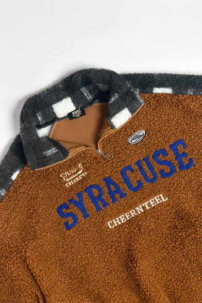 Brown Syracuse Sherpa Fleece Sweatshirt – Winter Pullover