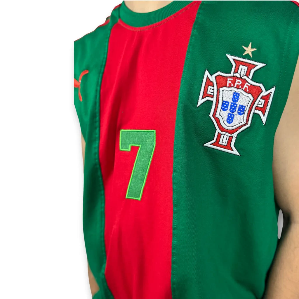 Men's Sleeveless Portugal national team soccer jersey
