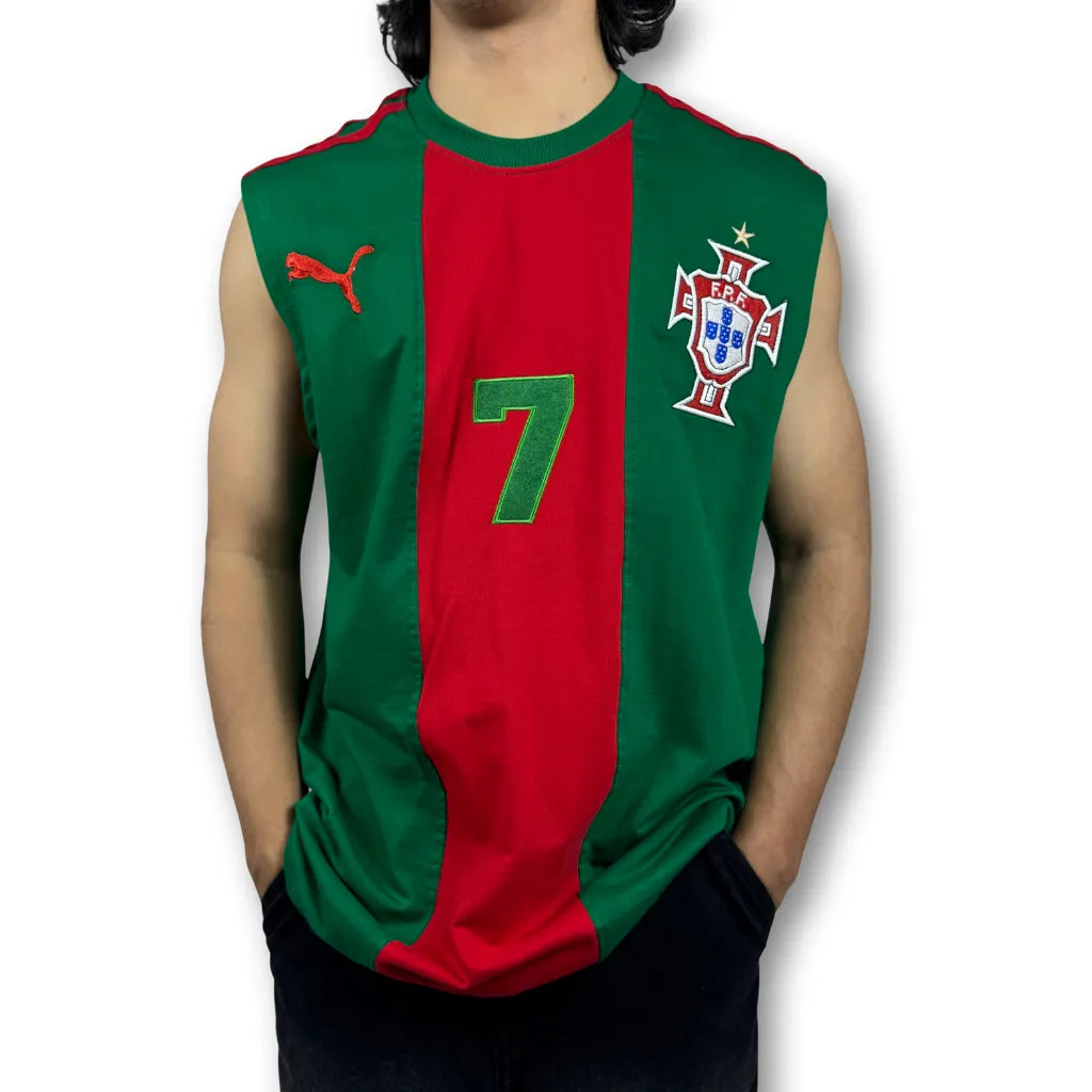Men's Sleeveless Portugal national team soccer jersey