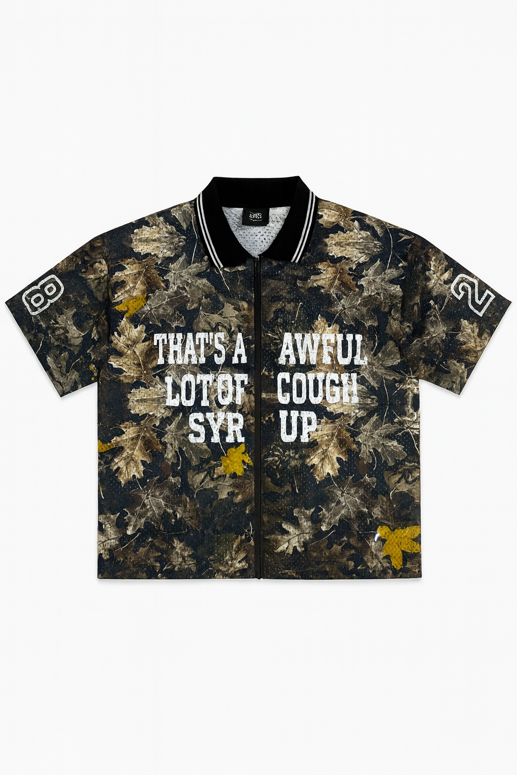 Borfiend “28 All Things Grow” Button-Up zipper Jersey – Black & Beige Edition