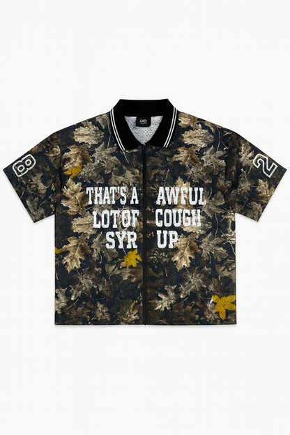 Borfiend “28 All Things Grow” Button-Up zipper Jersey – Black & Beige Edition