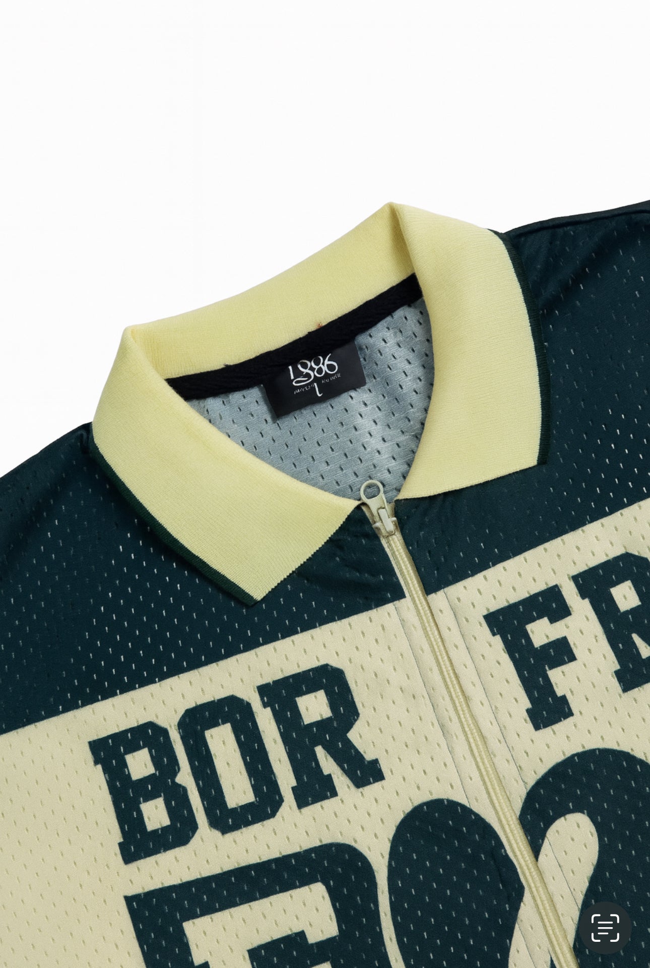 Gor Feil Clover Zip-Up Mesh Jersey – Green & Cream Edition