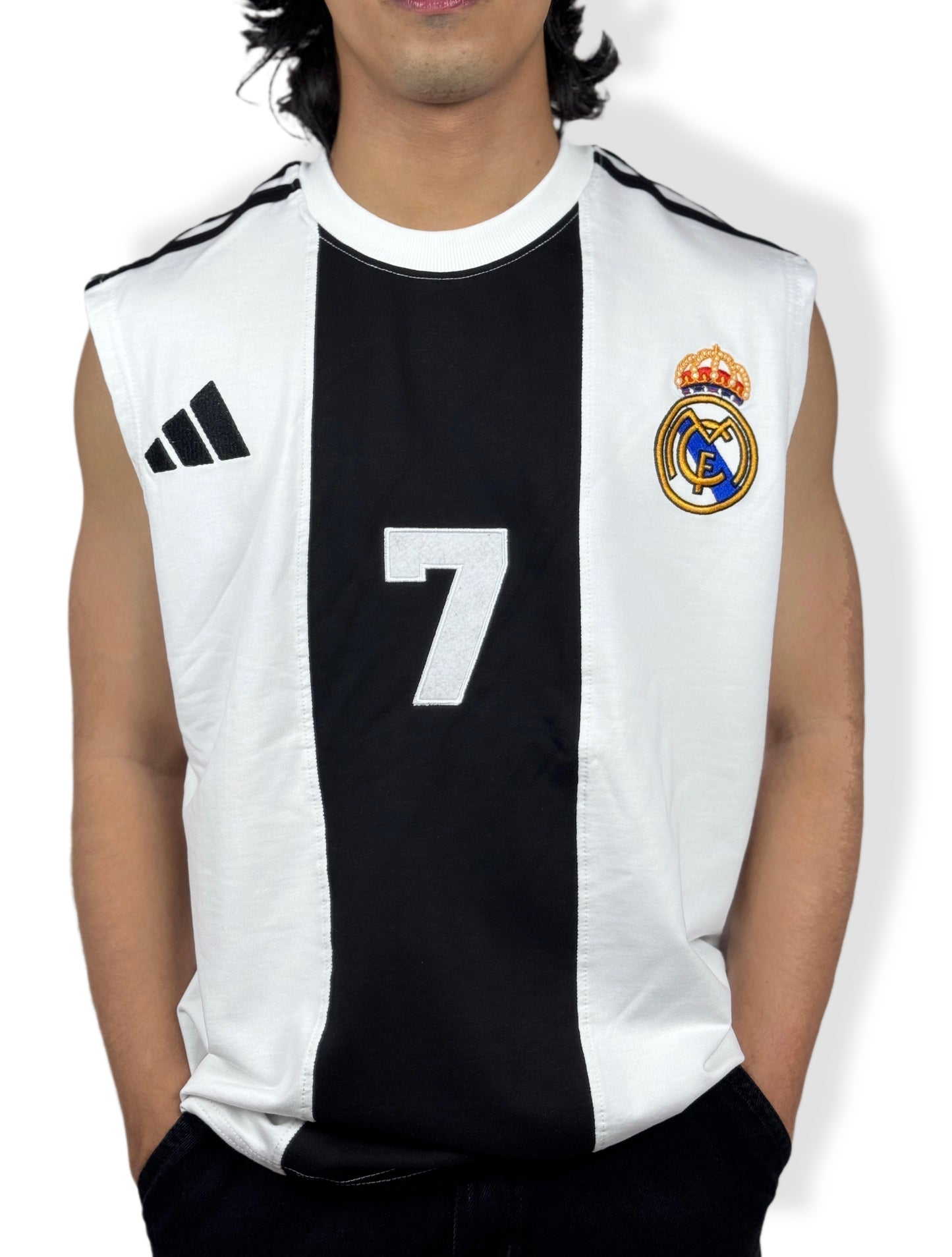 Sleeveless Real Madrid Football club jersey