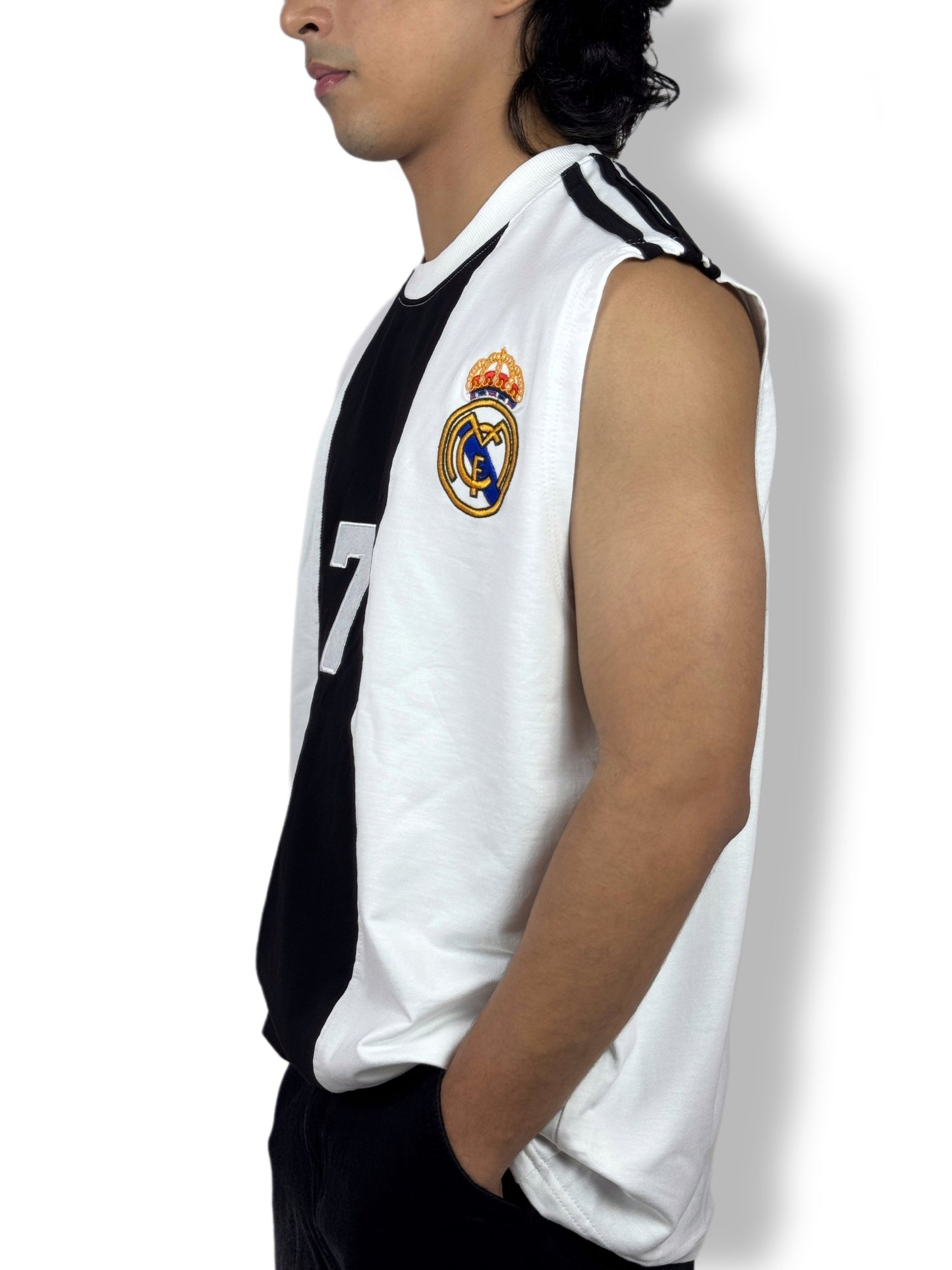 Sleeveless Real Madrid Football club jersey