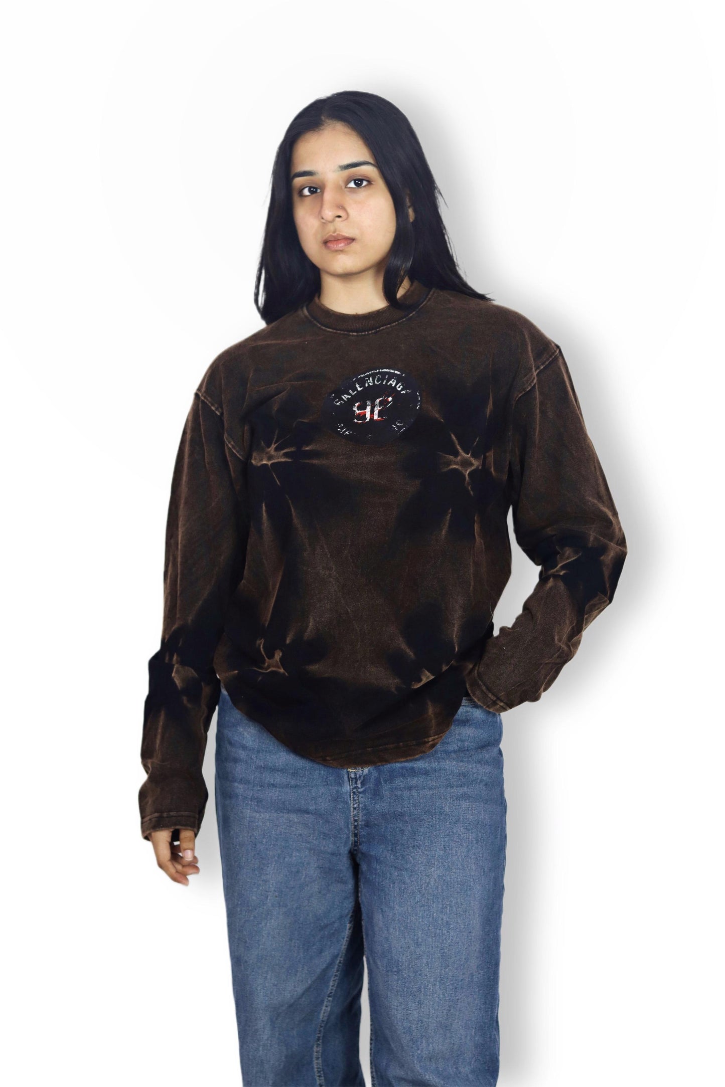 Brown Tie-Dye unisex Sweatshirt