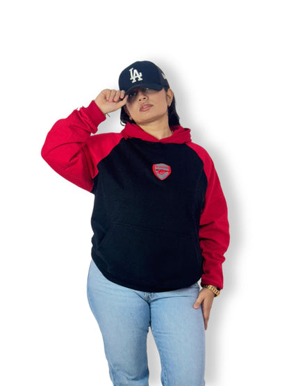 Black & Red Arsenal Hoodie – Unisex semi oversized Casual hoodie