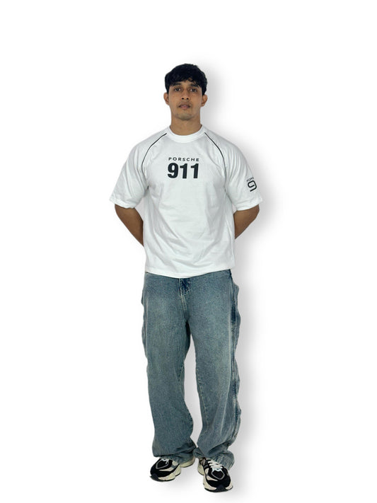 Porsche 911 Graphic White T-Shirt – Casual Streetwear