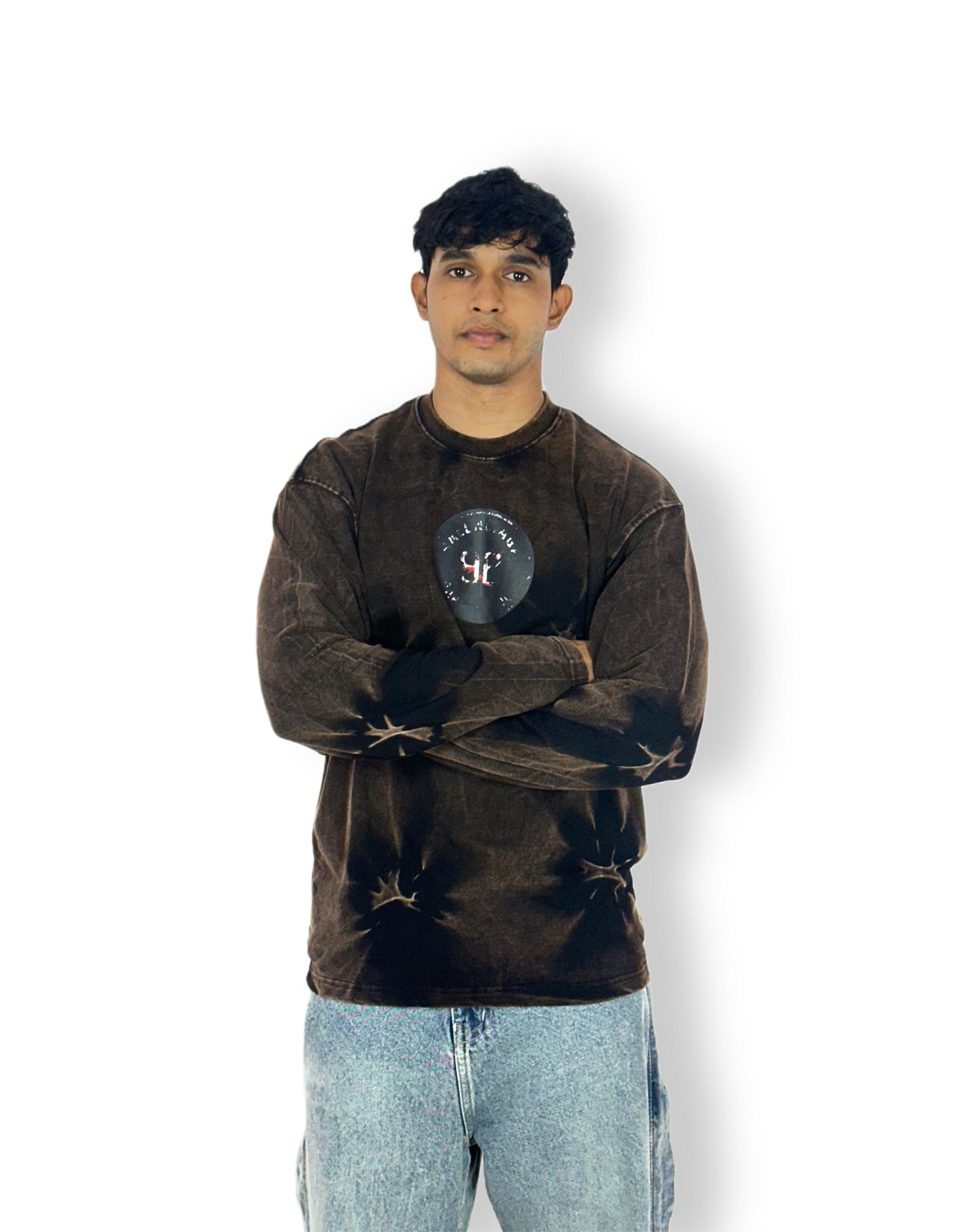 Brown Tie-Dye unisex Sweatshirt